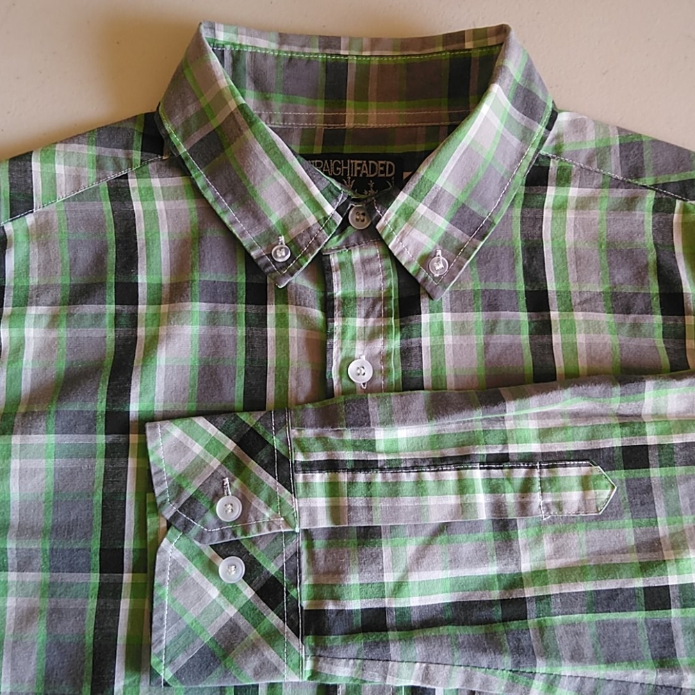 5/$25 Straight Faded Casual Shirt